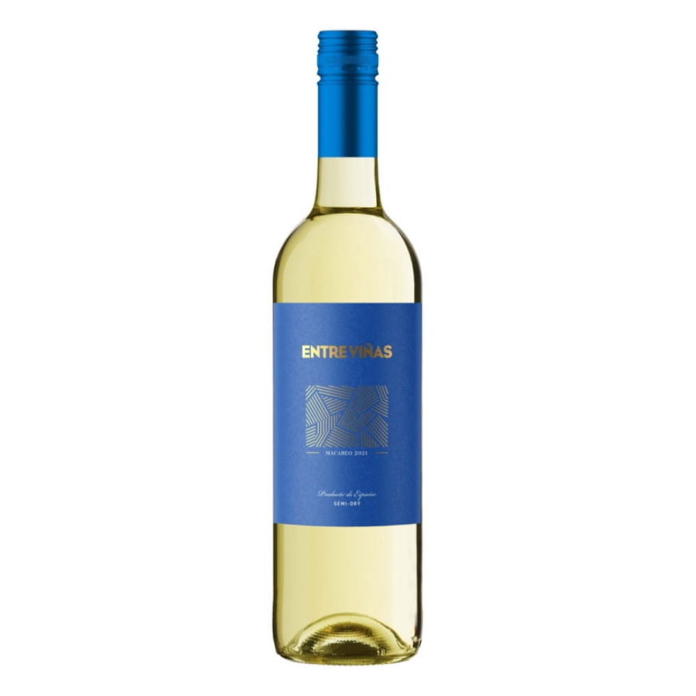 Wino Entre Vinas Macabeo 11,5% białe półwytrawne 750 ml