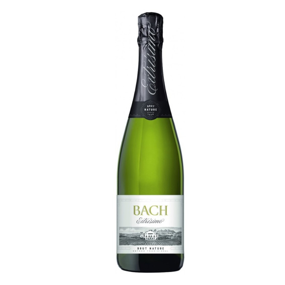 Wino Musujące Bach Cava Brut Nature 11,5% białe wytrawne 750 ml