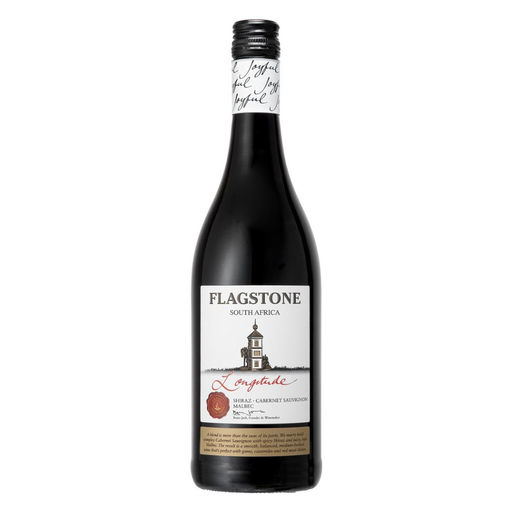 Wino Flagstone Longitude Shiraz Cabernet Sauvignon Malbec 14% czerwone wytrawne 750 ml