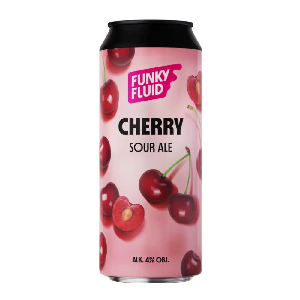 Piwo Funky Fluid Cherry 4% 500 ml puszka