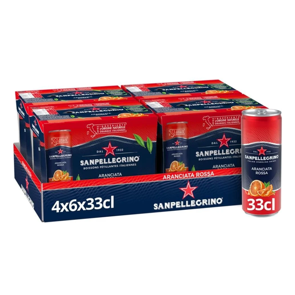 Napój San Pellegrino Aranciata Rossa 24 x 330 ml puszka