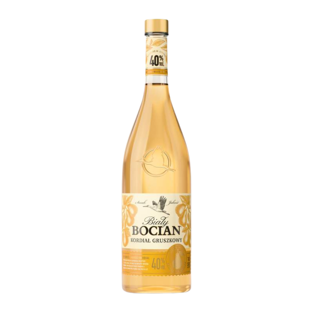 Likier Biały Bocian Kordiał gruszkowy 40% 500 ml