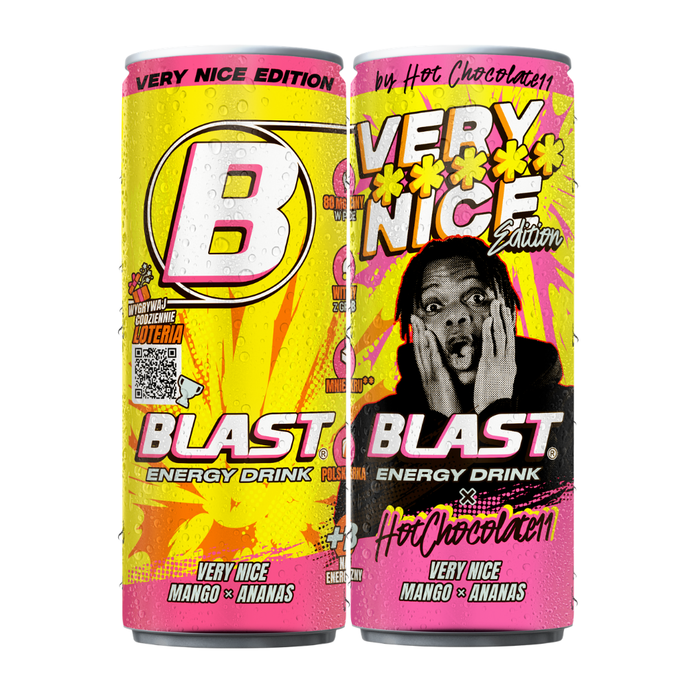 Napój energetyczny Energy Blast  Mango Pineapple (20% soku) 250 ml