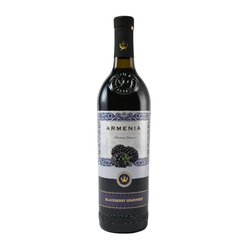 Wino Armenian Arakan Blackberry 12,5% czerwone półsłodkie 750 ml