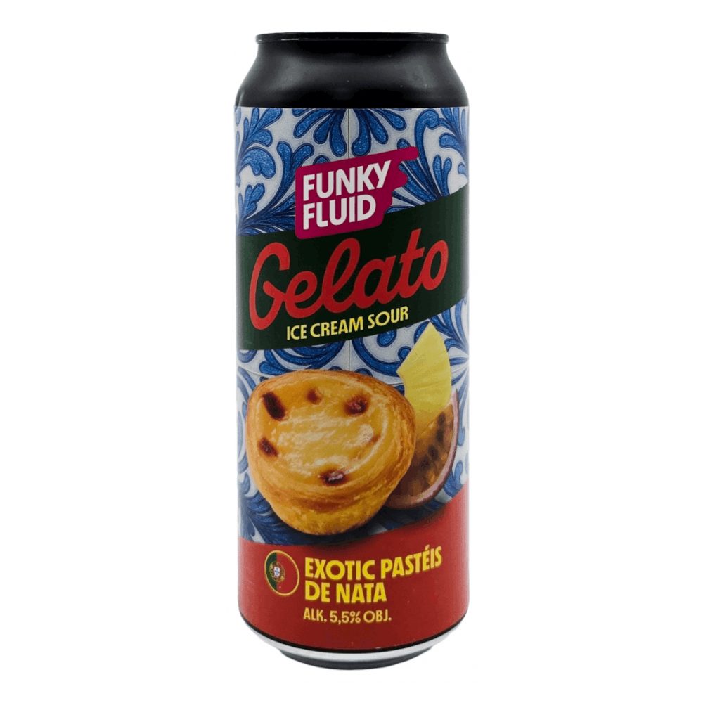 Funky Fluid Gelato Ice Cream Sour Exotic Pasteis De Nata 5,5% 500 ml