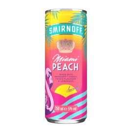 RTD Smirnoff Miami Peach & Lemonade 5% 250 ml DRS