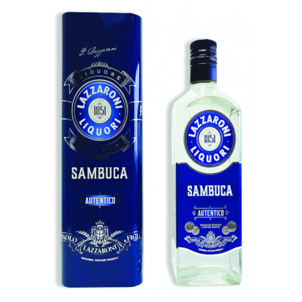 Sambuca Lazzaroni 42% 700 ml metal box