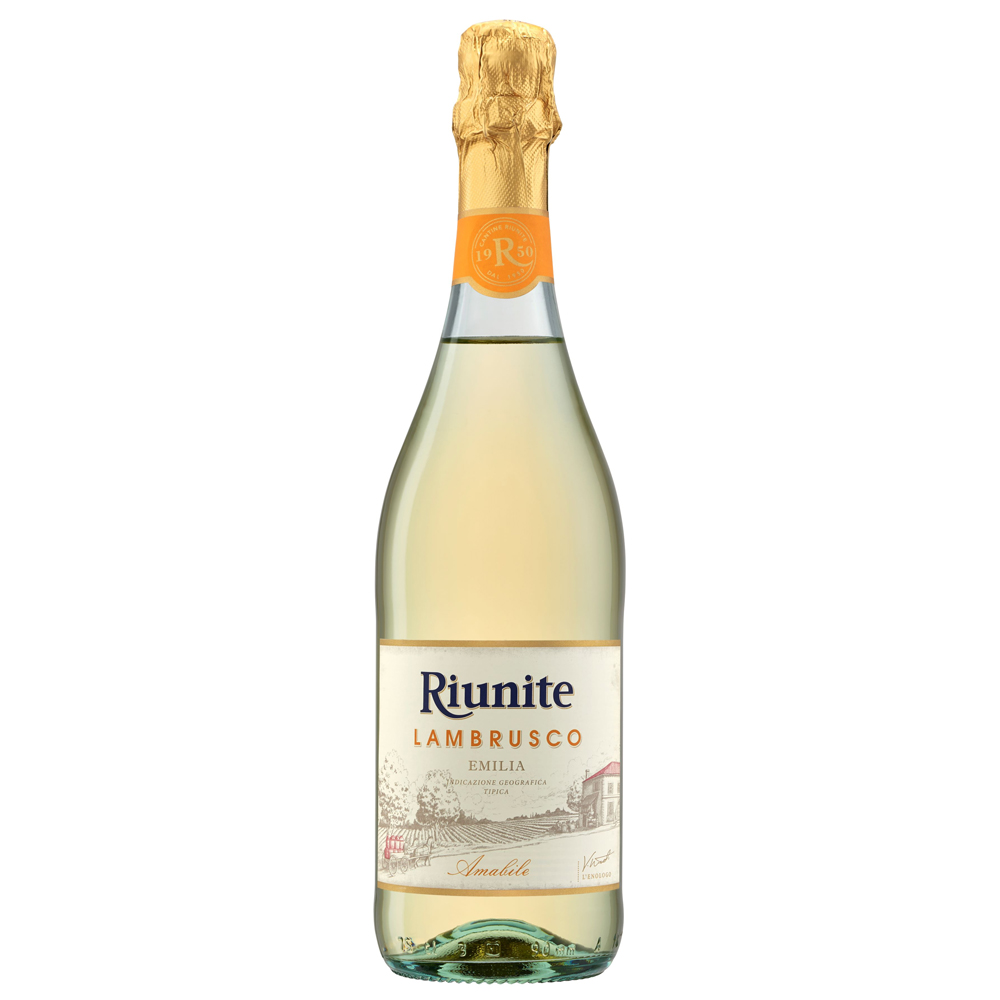 Wino Musujące Dell`Emilia Lambrusco Bianco 8% białe półsłodkie 750 ml