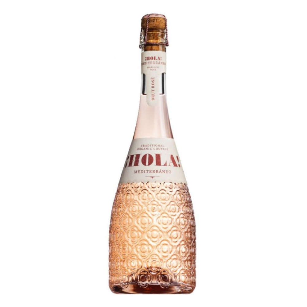 Wino Musujące Cava Hola Mediterraneo Brut Rosé 8,5% różowe wytrawne 750 ml