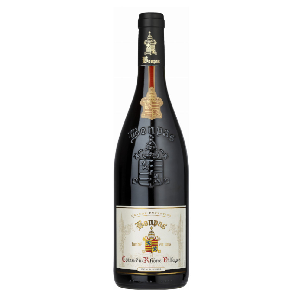Wino Bonpas Cotes du Rhone-Villages 14% czerwone wytrawne 750 ml