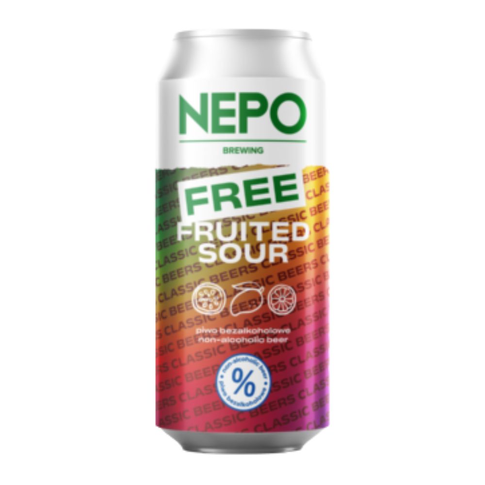 Piwo Nepomucen Free Fruited Sour 0,5% 500 ml puszka DRS
