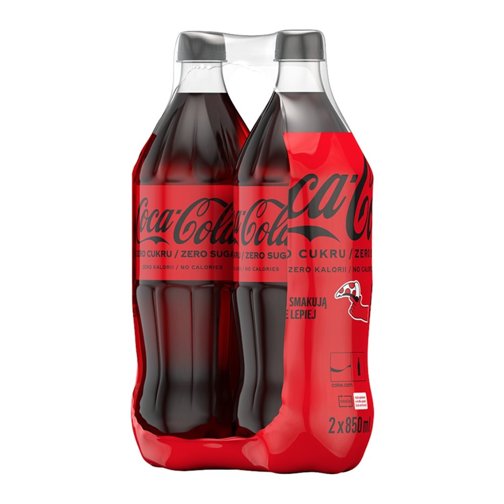 Napój Coca Cola Zero 2 x 850 ml DRS
