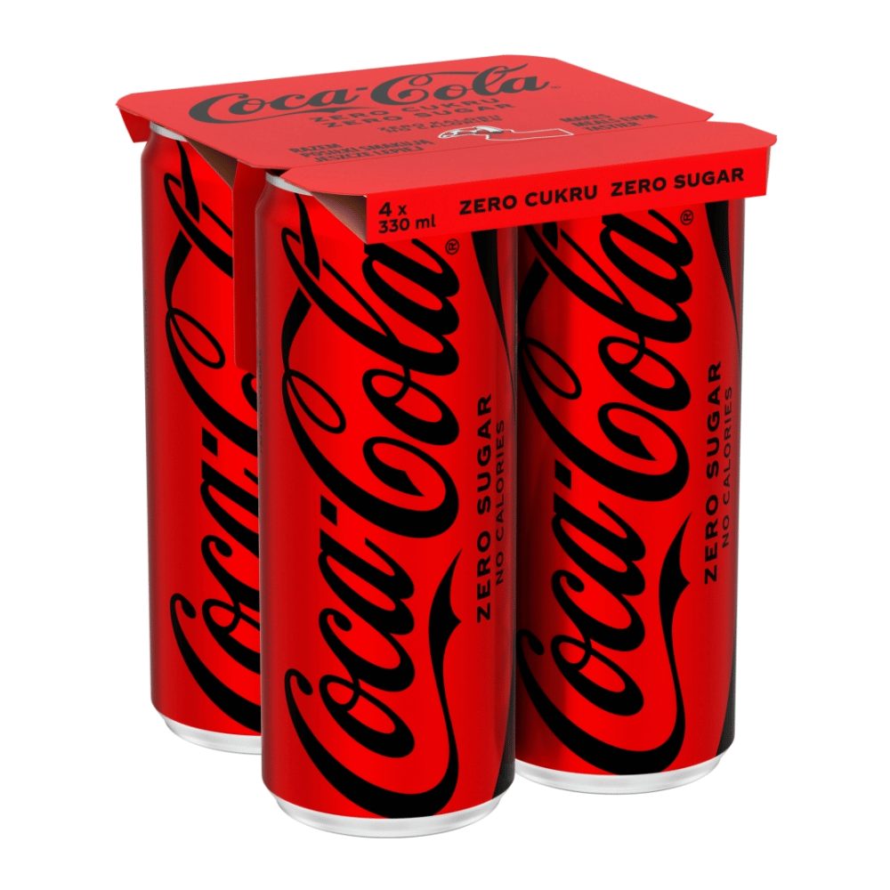 Napój Coca-Cola Zero Zero 4 x 330 ml puszka DRS