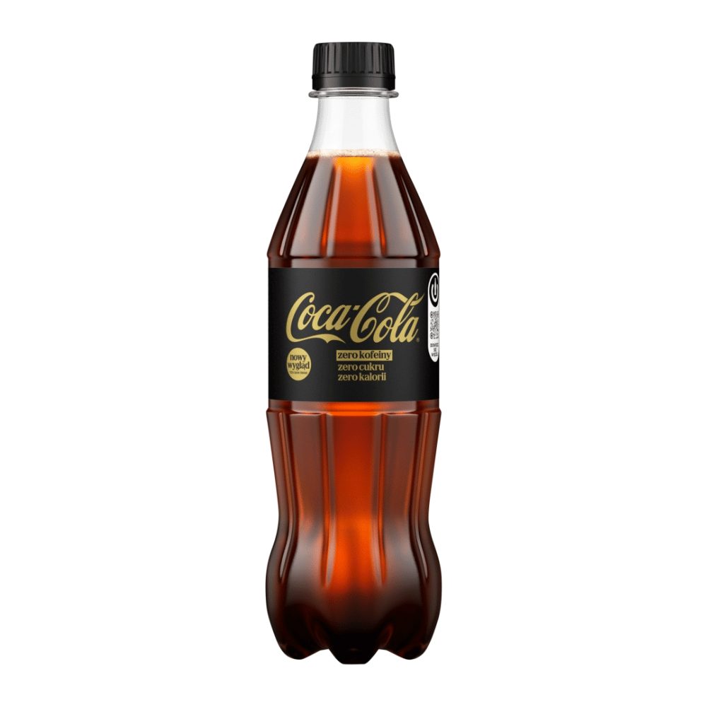 Napój Coca-Cola Zero Cukru Zero Kofeiny Zero Kalorii 500 ml DRS