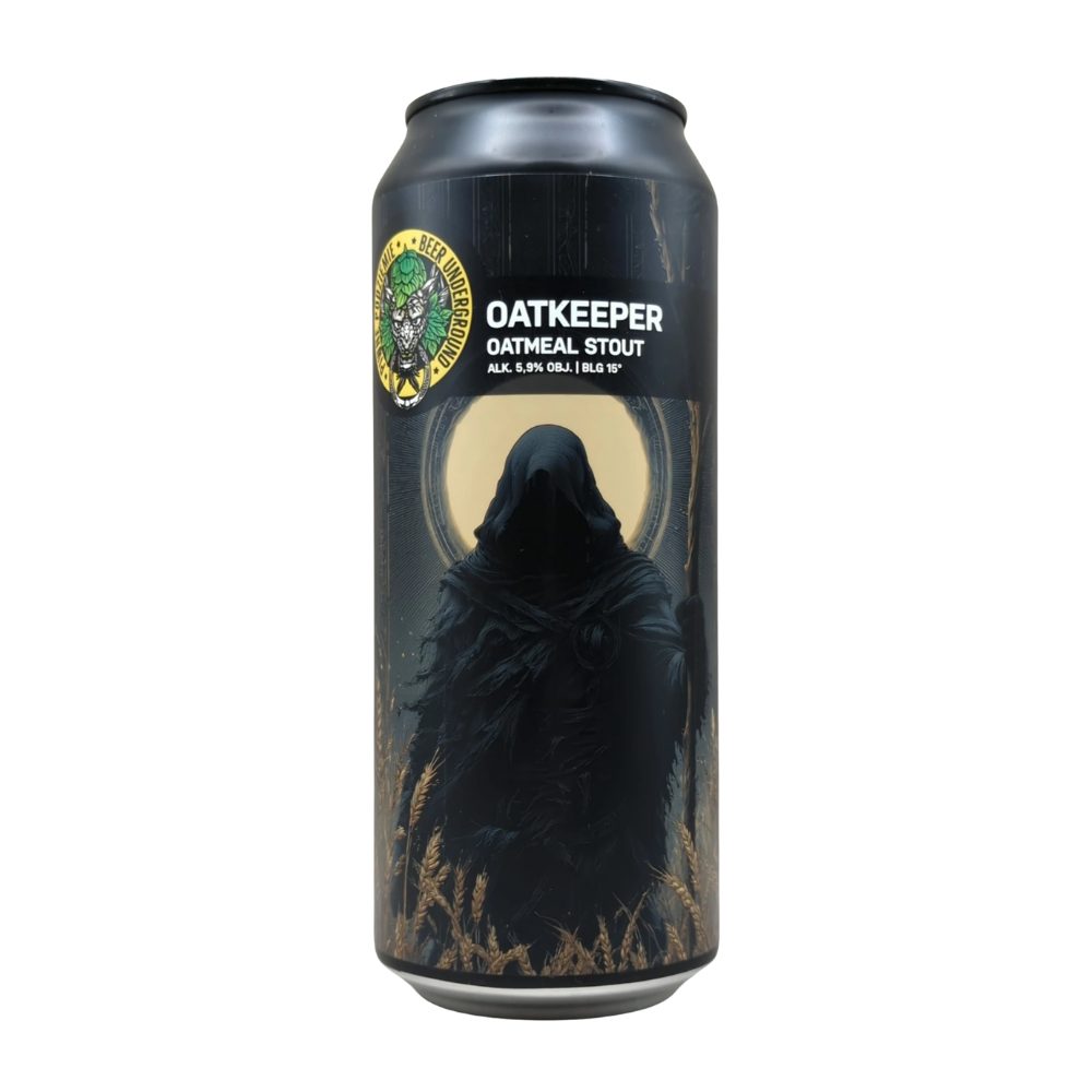 Piwne Podziemie Oatkeeper Oatmeal Stout 5,9% 500 ml puszka DRS