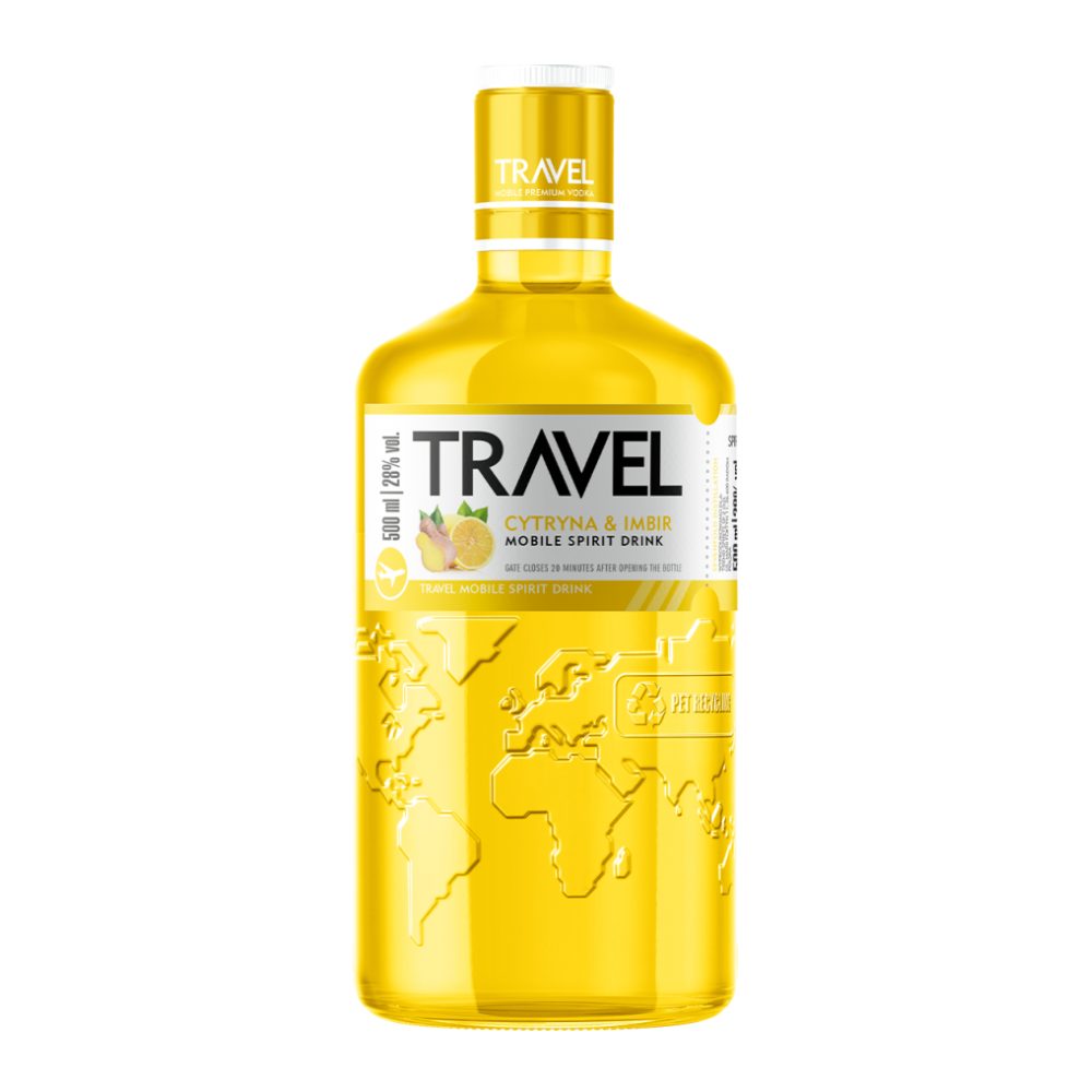 Wódka Travel Cytryna & imbir 18% 350 ml
