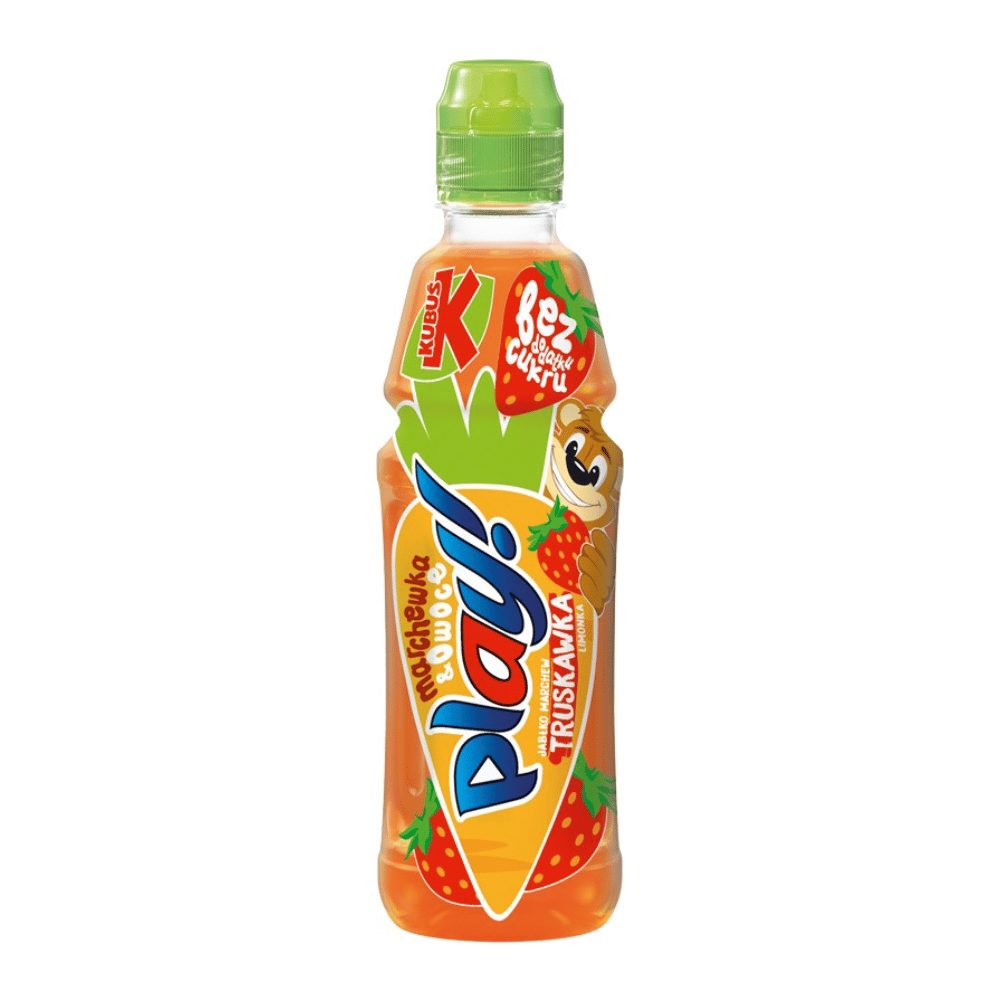 Sok Kubuś Play Truskawka Jabłko Limetka 400 ml DRS