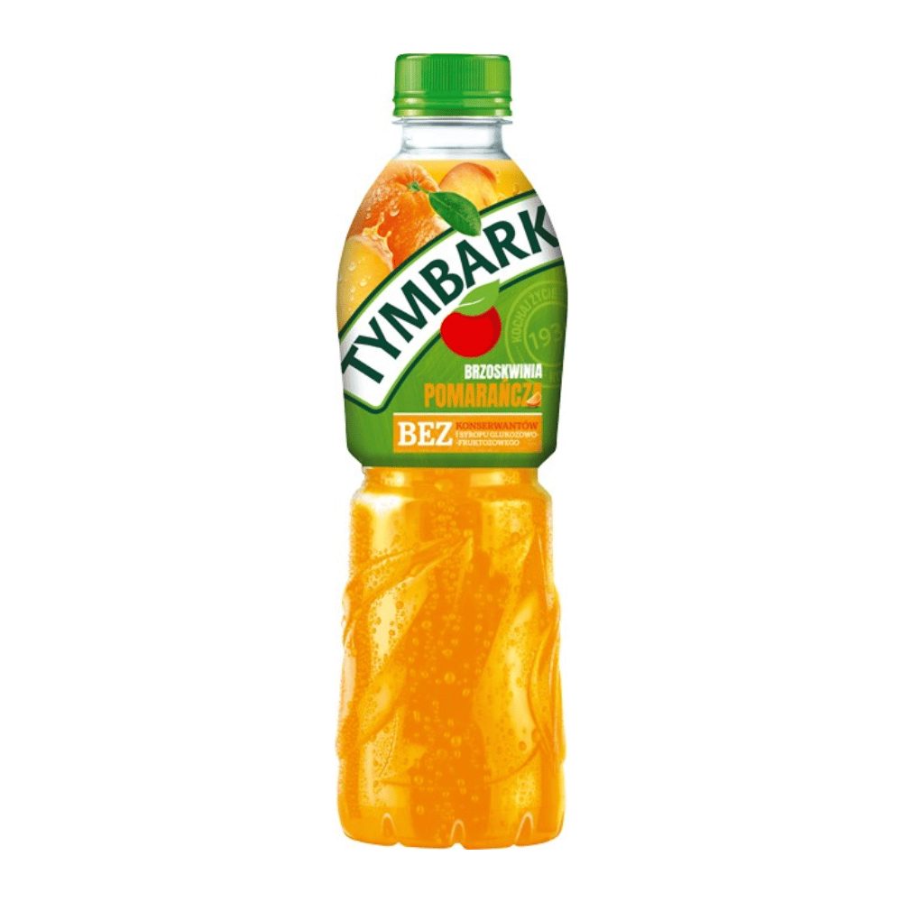 Sok Tymbark Pomarańcza Brzoskwinia 500 ml DRS