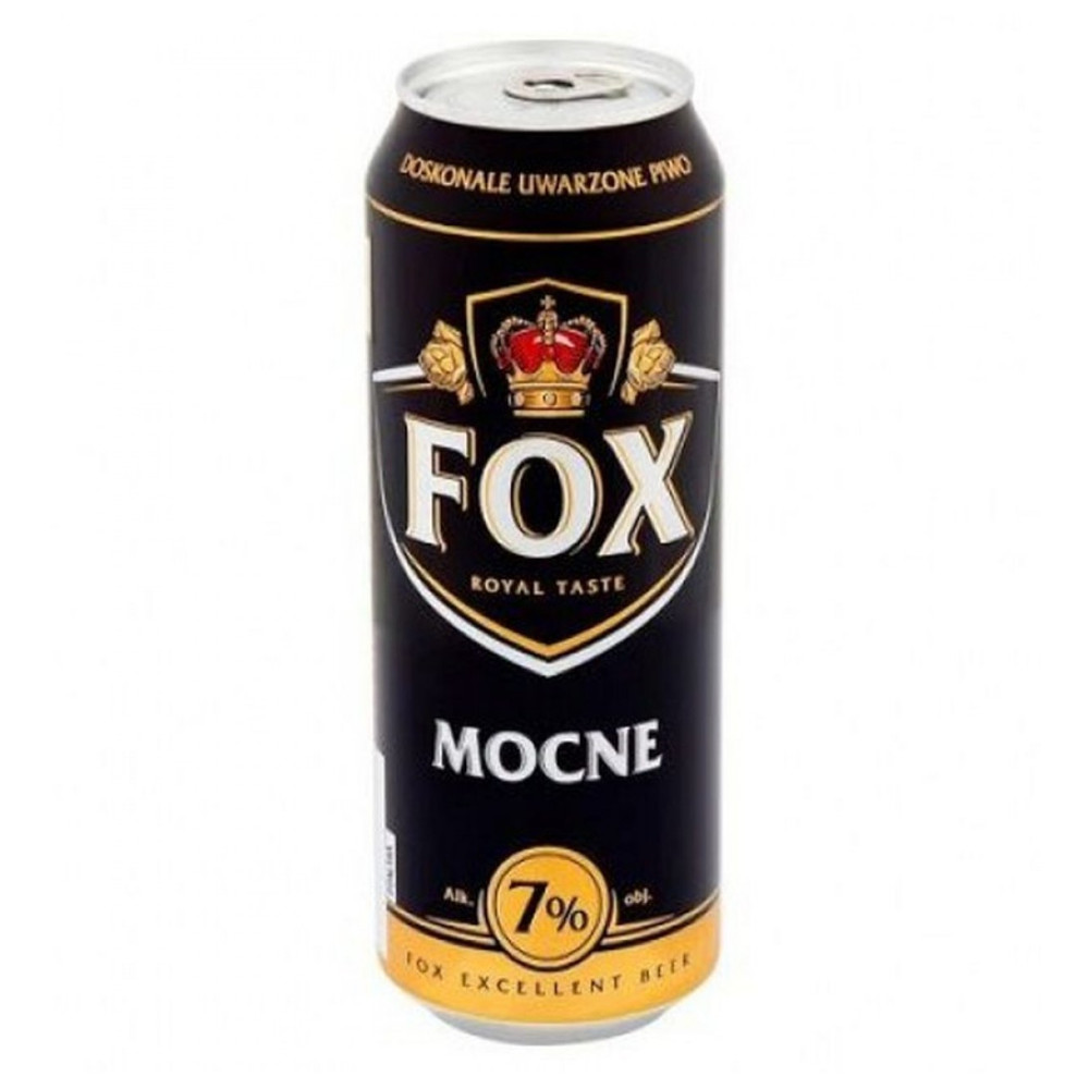 Piwo Fox Mocne 7% 500 ml puszka DRS