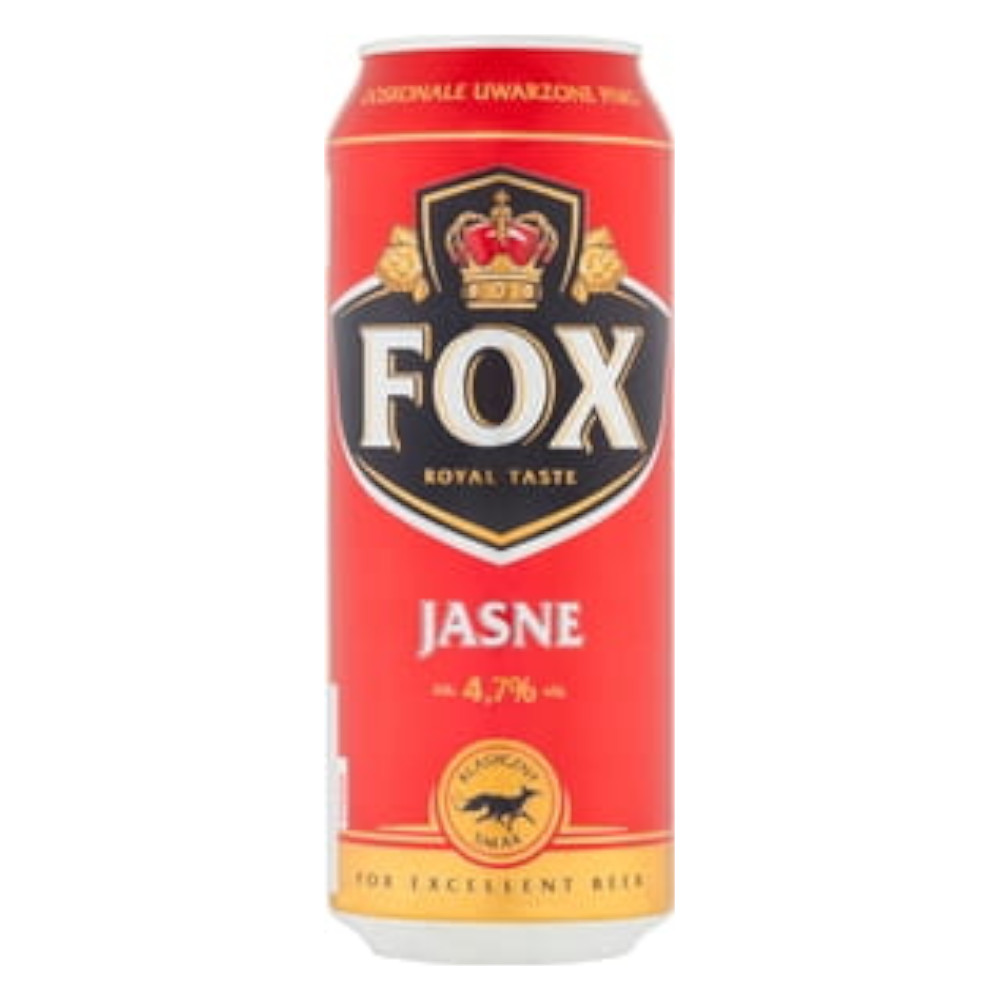 Piwo Fox Jasne 4,7% 500 ml puszka DRS