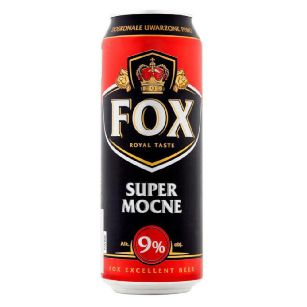 Piwo Fox Supermocne 9% 500ml Puszka DRS