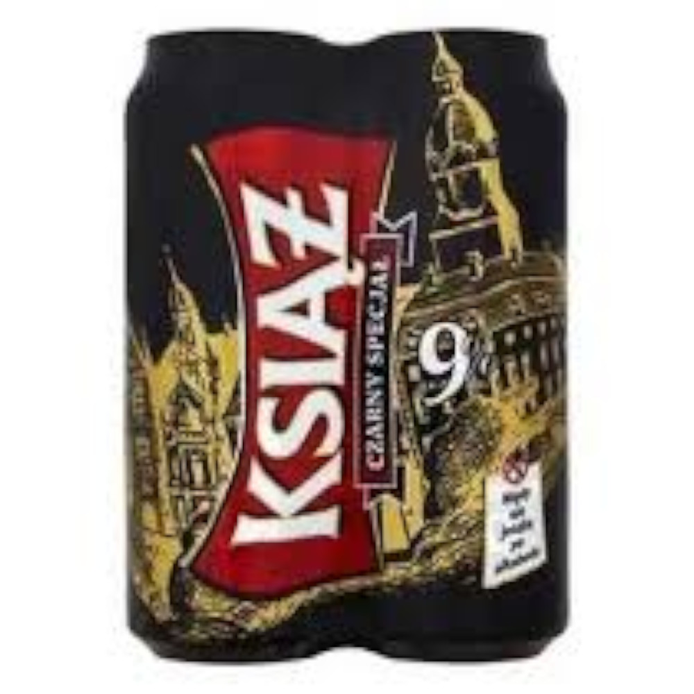 Piwo Książ Czarny Specjał 9% 500 ml 4-pak Puszka DRS
