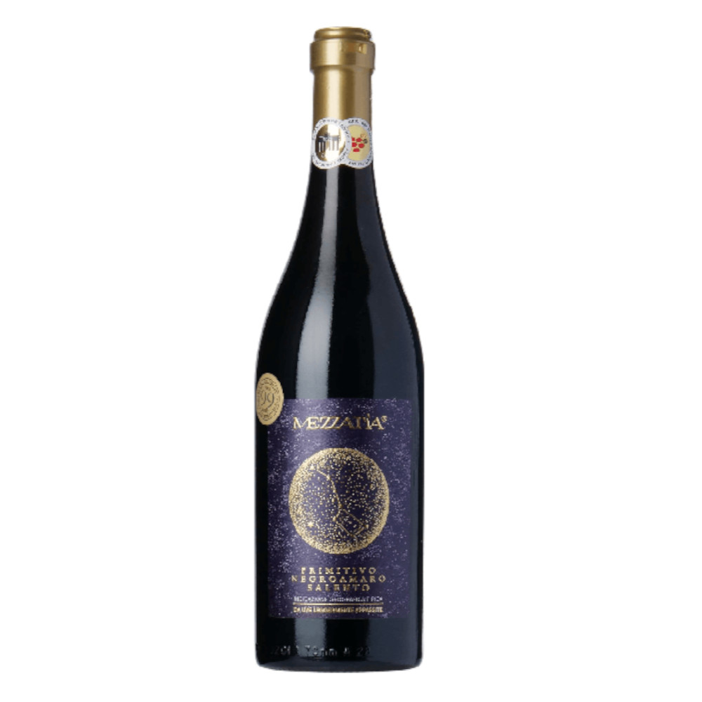 Wino Menzatìa Primitivo Negroamaro 14% czerwone półwytrawne 750 ml