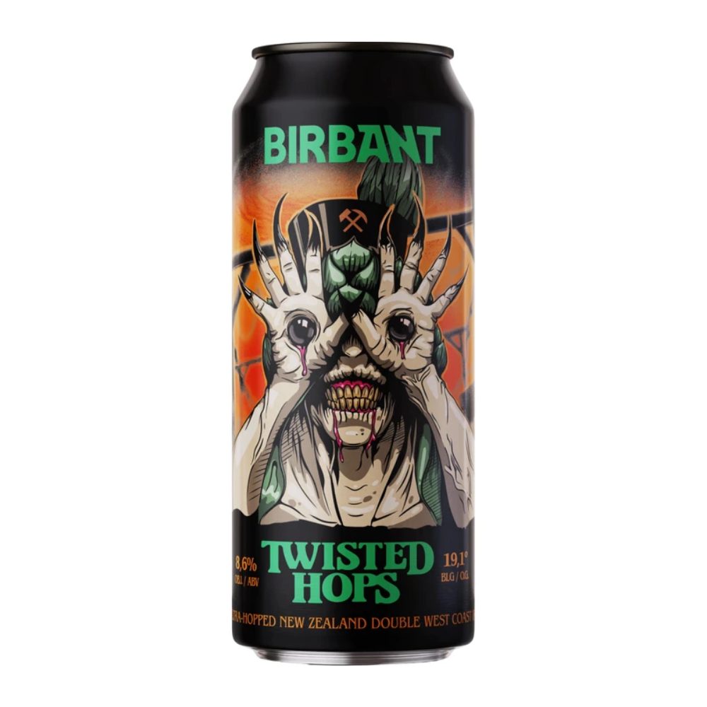 Piwo Birbant Twisted Hops Ultra-Hopped New Zealand Double West Coast IPA 8,6% 500 ml puszka DRS