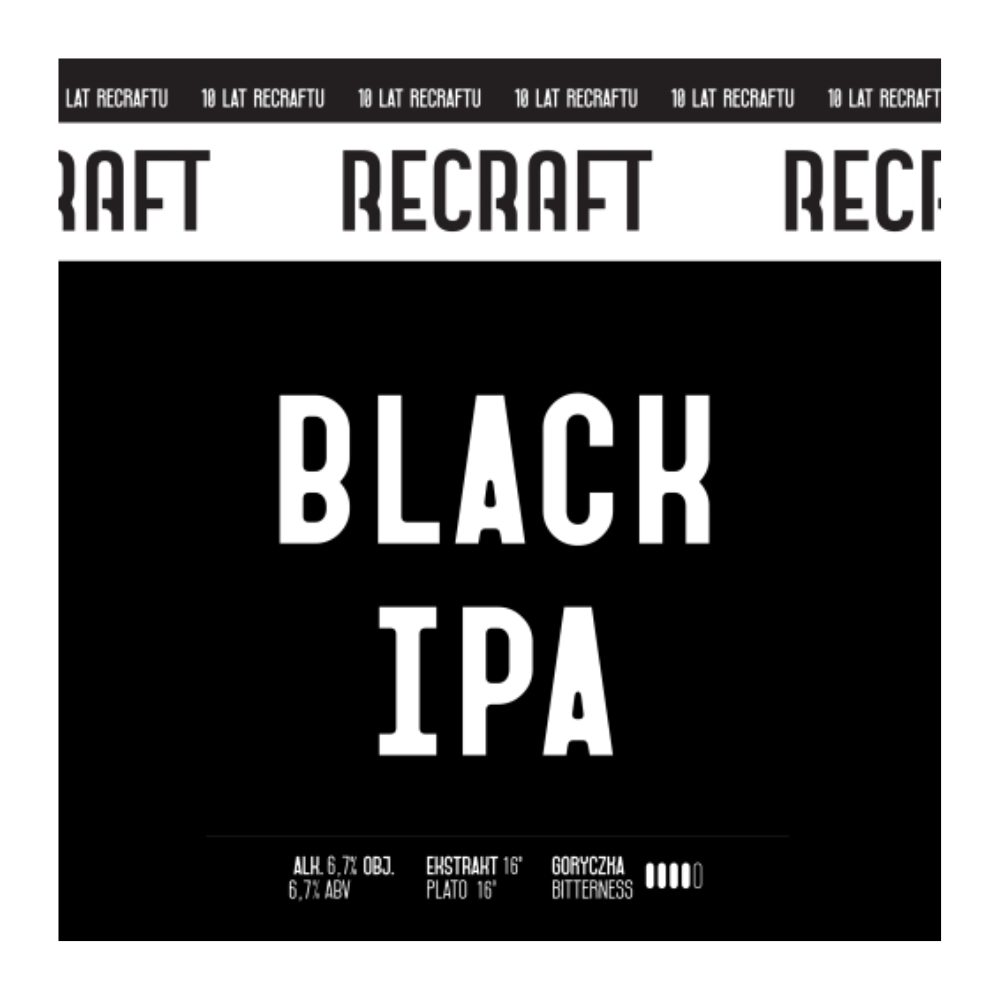 Piwo Recraft Shadowline Black IPA 6,7% 30 l Petainer