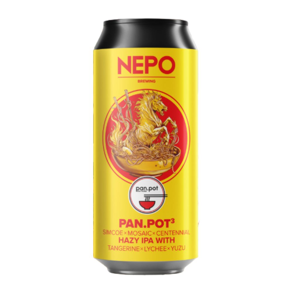 Piwo Nepomucen Pan.Pot 3 Hazy IPA With Tangerine, Lychee and Yuzu 6% 500 ml puszka DRS