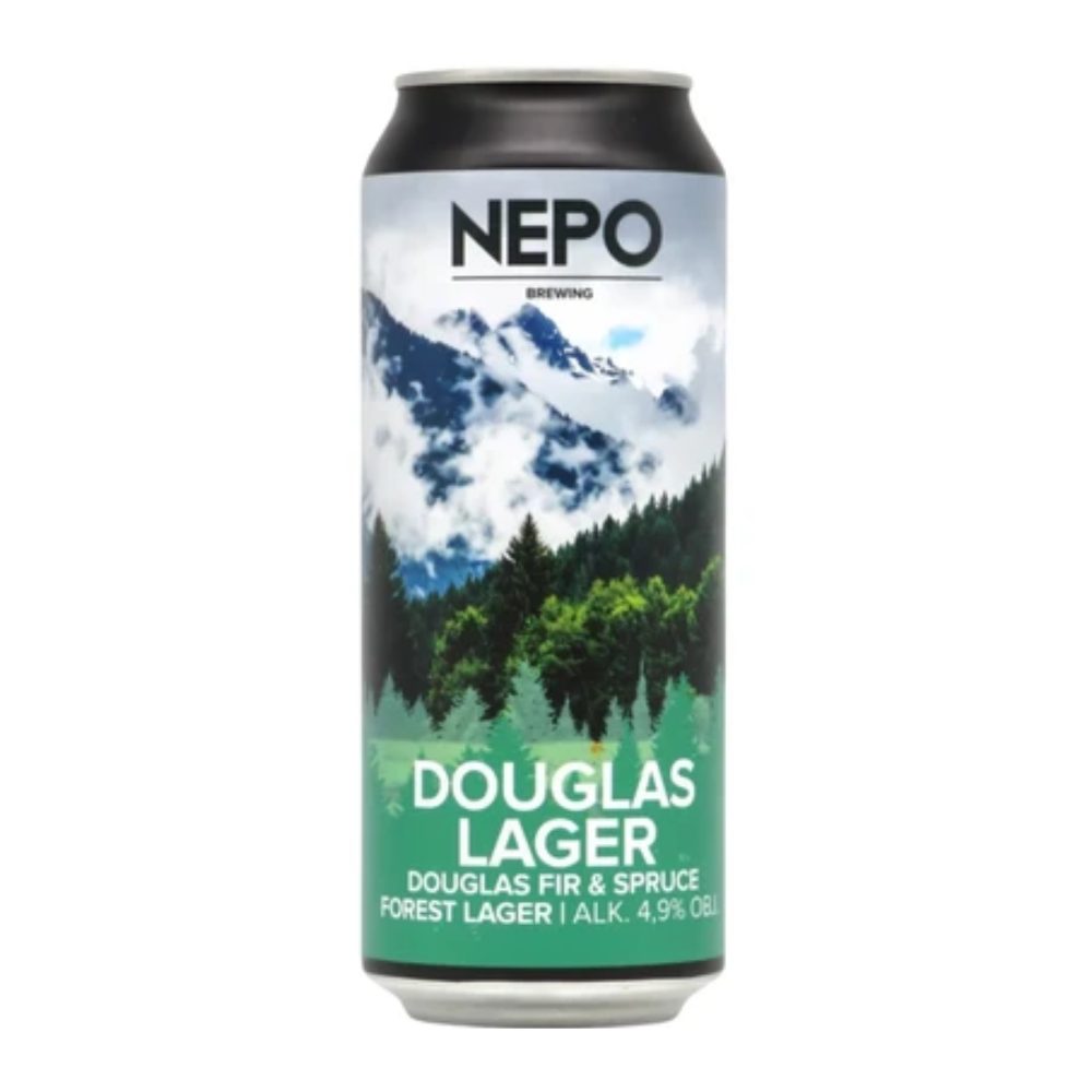 Piwo Nepomucen Douglas Lager Forest Lager 4,9% 500 ml puszka DRS