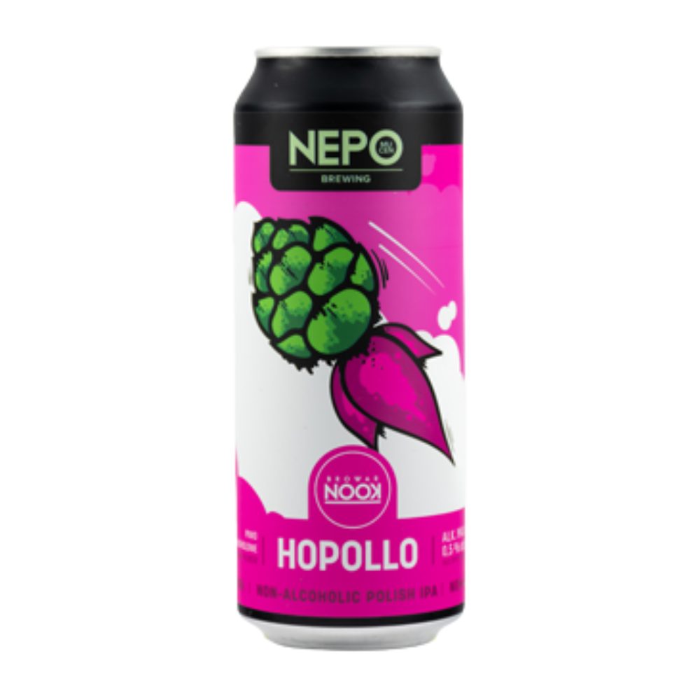 Piwo Nepomucen Hopollo Non-Alcoholic Polish IPA 0% 500 ml puszka DRS