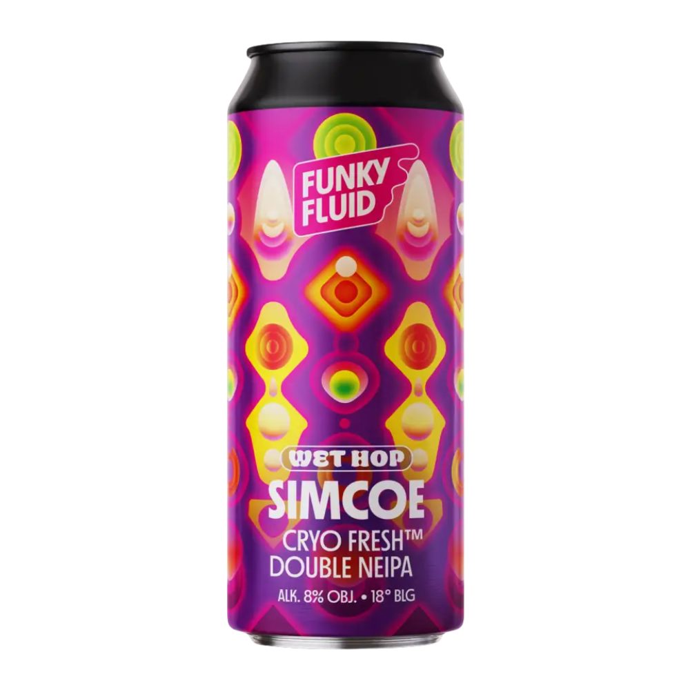 Piwo Funky Fluid Wet Hop Simcoe Double NEIPA 8% 500 ml Puszka DRS