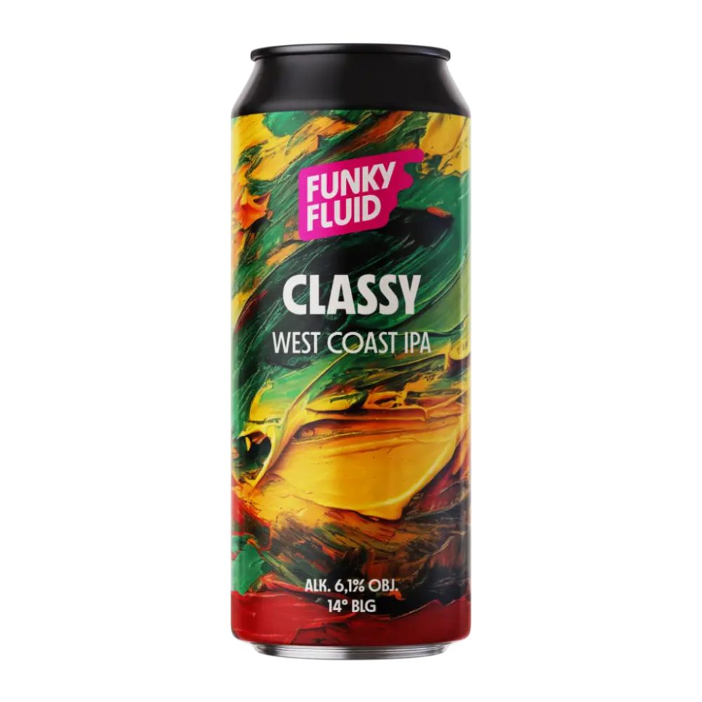 Piwo Funky Fluid Classy West Coast IPA 6,1% 500 ml puszka DRS