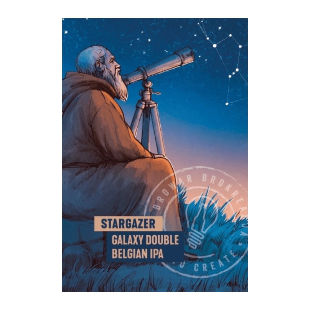 Piwo Brokreacja Stargazer Galaxy Double Belgian IPA 8,5% 500 ml puszka