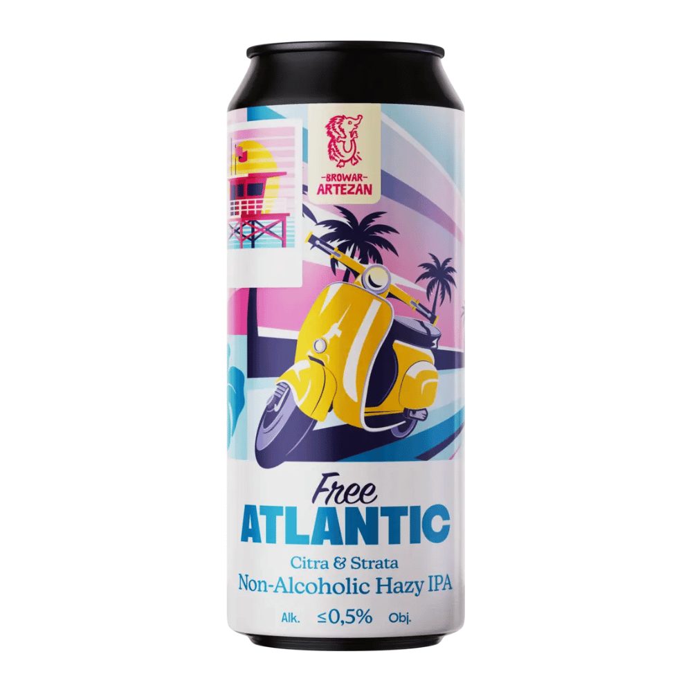 Piwo Artezan Free Atlantic Bezalkoholowe 0% 500 ml puszka