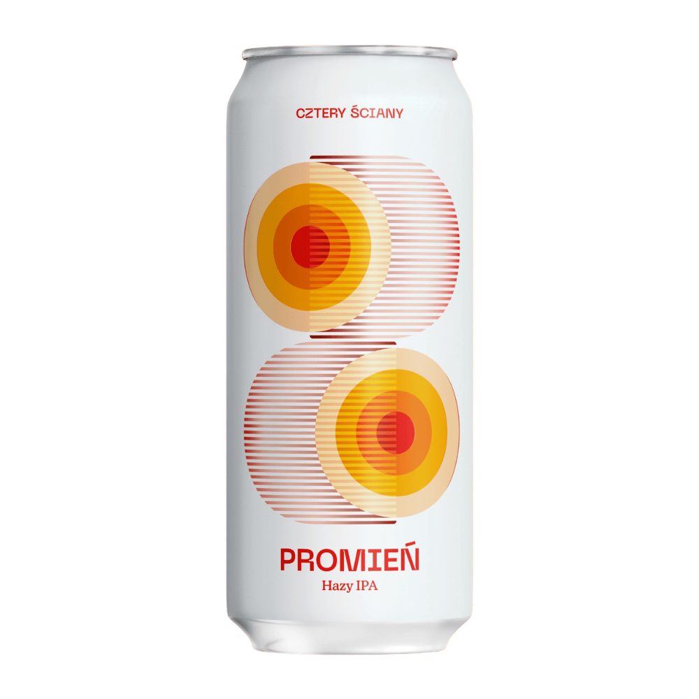Piwo Browar Cztery Ściany Promień Hazy IPA 5,6% 500 ml puszka DRS