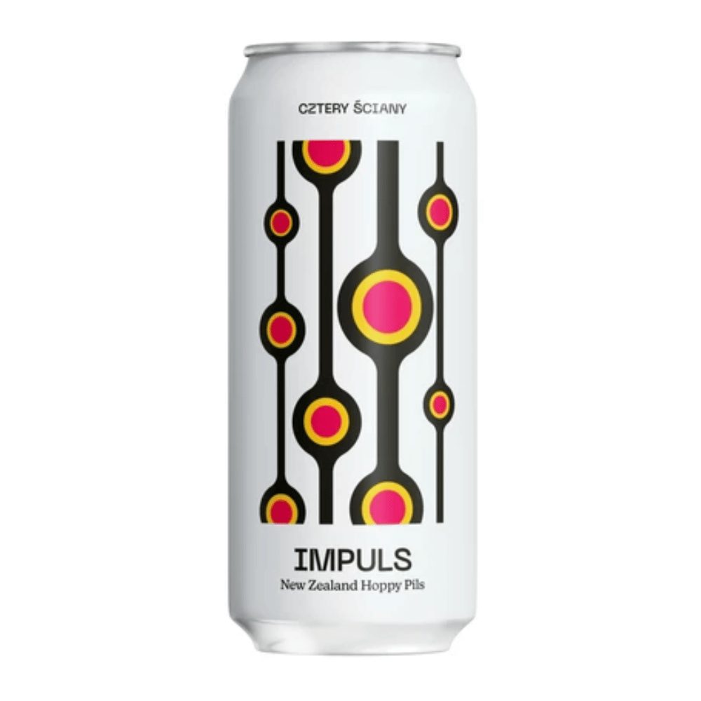 Piwo Cztery Ściany Impuls New Zealand Hoppy Pils 5,4% 500 ml puszka DRS