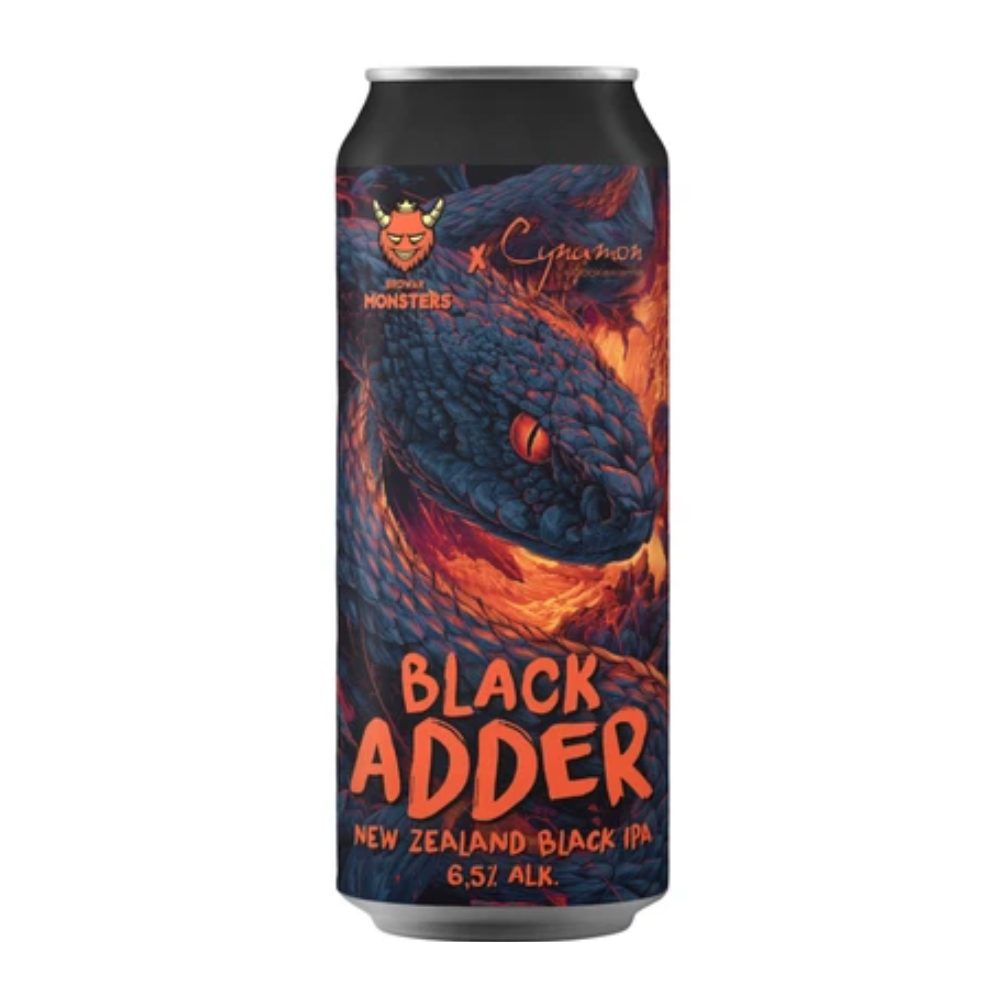 Piwo Monsters Black Adder New Zealand Black IPA 6,5% 500 ml puszka DRS