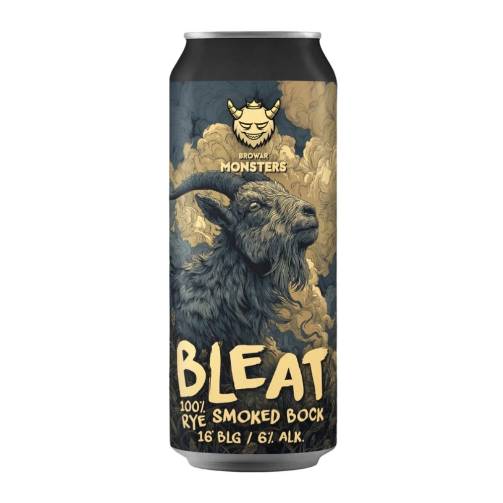 Piwo Browar Monsters Bleat Rye Smoked Bock 6% 500 ml puszka DRS