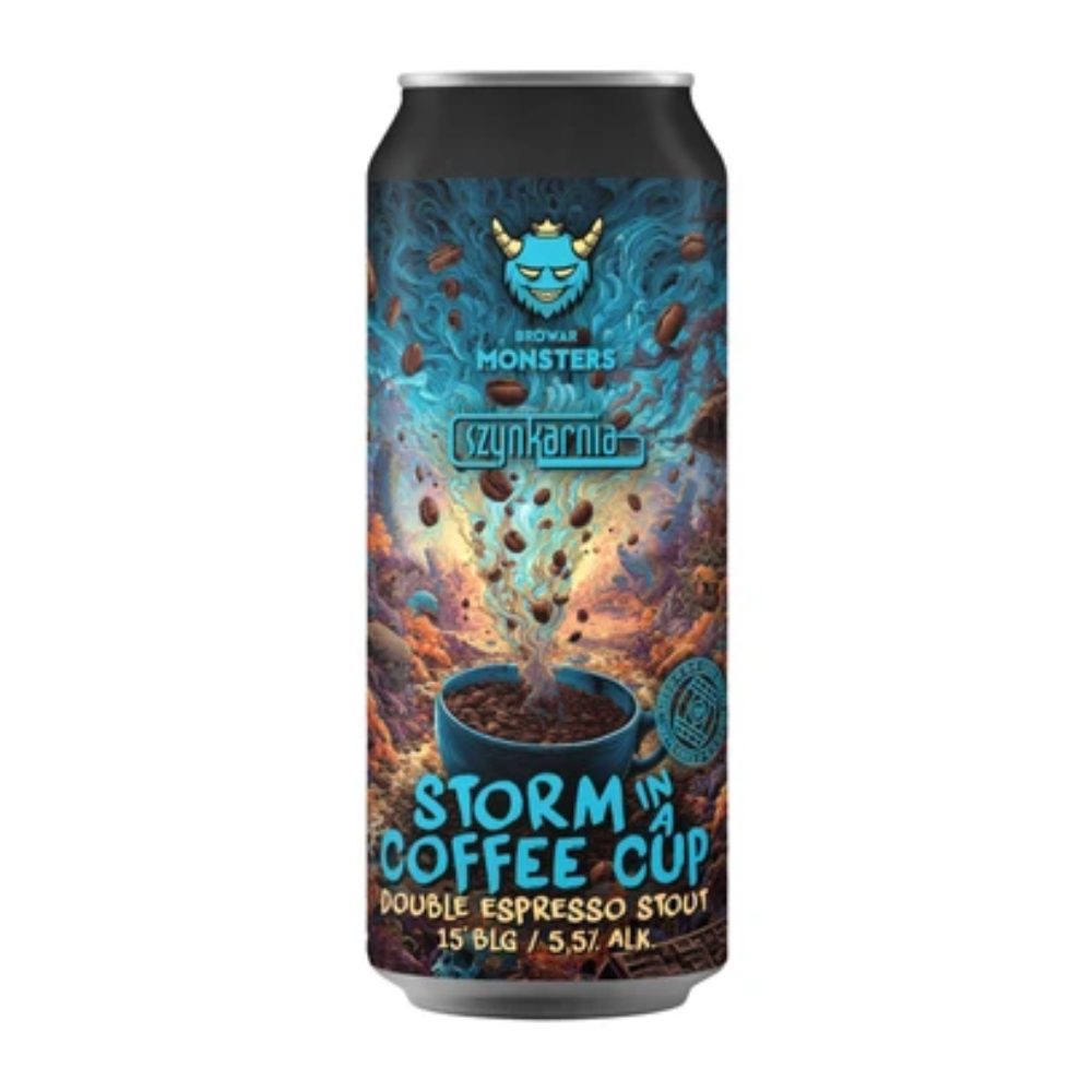 Piwo Browar Monsters Storm in a Coffee Cup Double Espresso Stout 5,5% 500 ml puszka DRS