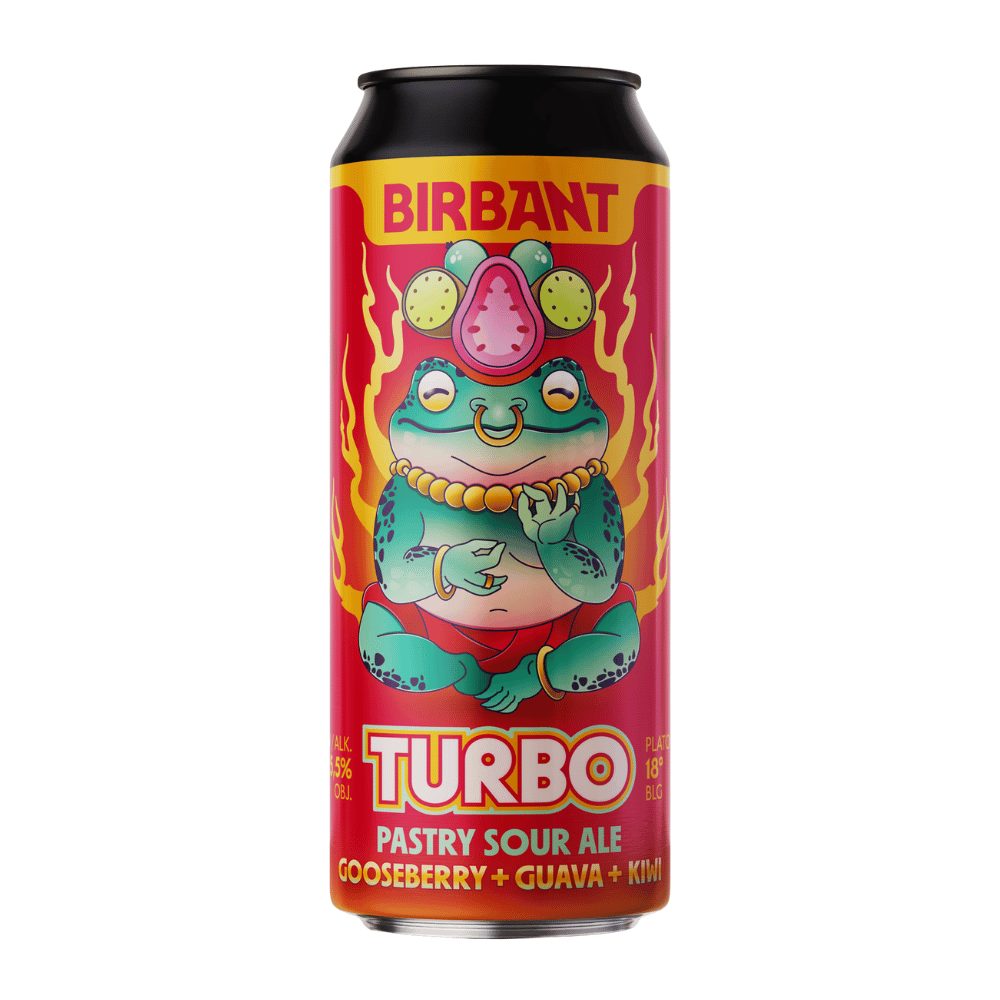 Piwo Birbant Turbo Gooseberry, Guava, Kiwi Sour Ale 5,5% 500 ml Puszka DRS