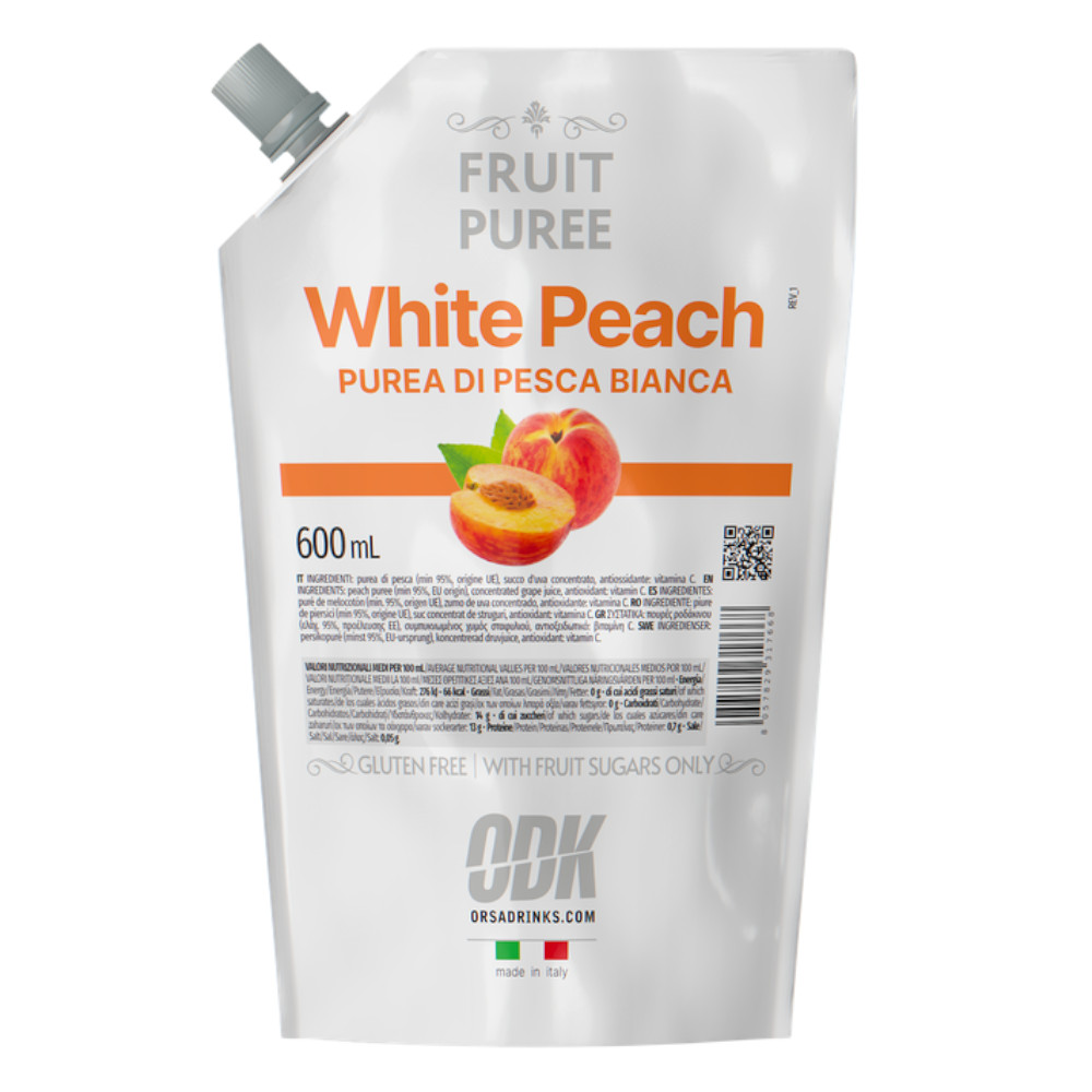 Puree ODK White peach 100% naturalne 600 ml