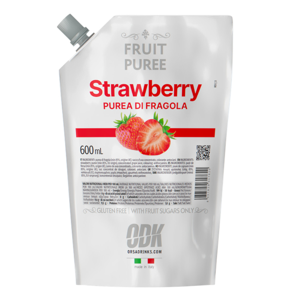 Puree ODK Strawberry 100% naturalne 600 ml