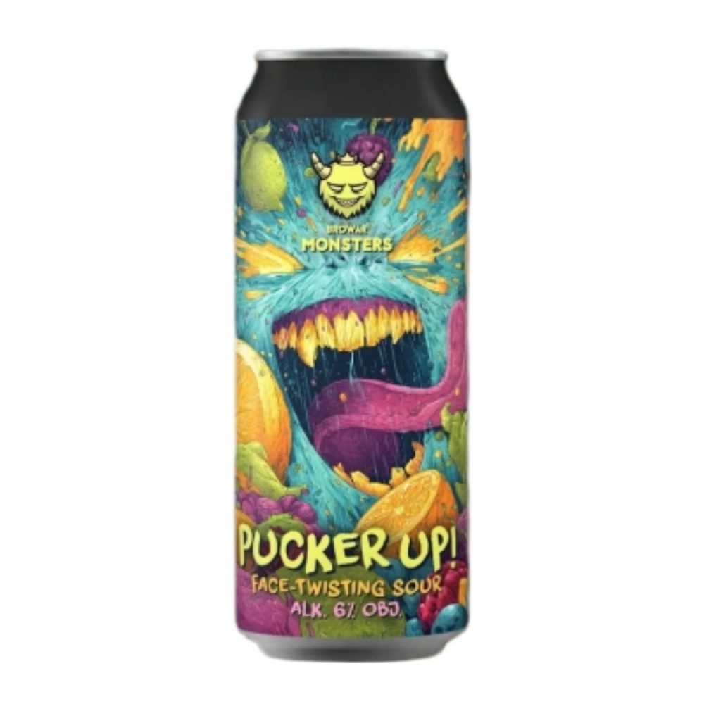 Piwo Browar Monsters Pucker Up! Face-Twisting Sour 6% 500 ml puszka DRS