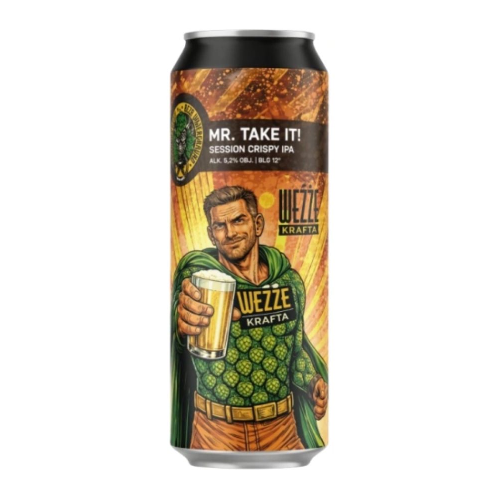 Piwo Piwne Podziemie Mr. Take It! Session Crispy IPA 5,2% 500 ml puszka DRS