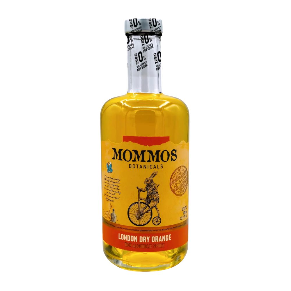 Gin Mommos London Dry Orange (bez cukru) 0% 700 ml