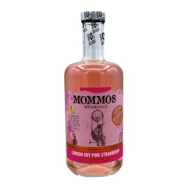 Gin Mommos London Pink Strawberry (bez cukru) 0% 700 ml