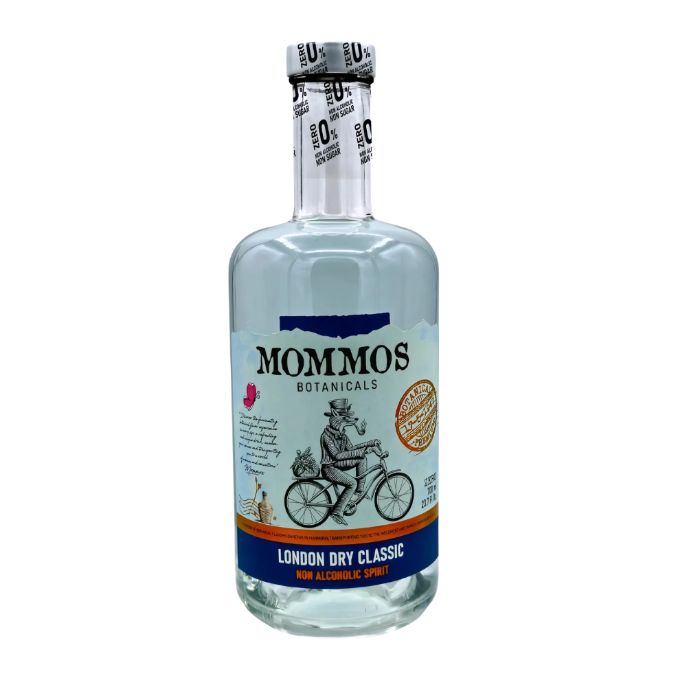 Gin Mommos London Dry Classic (bez cukru) 0% 700 ml