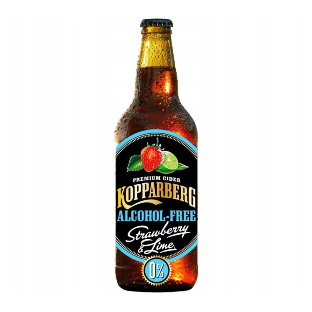 Cydr Kopparberg  Alcohol-Free Strawberry & Lime 0% 500 ml